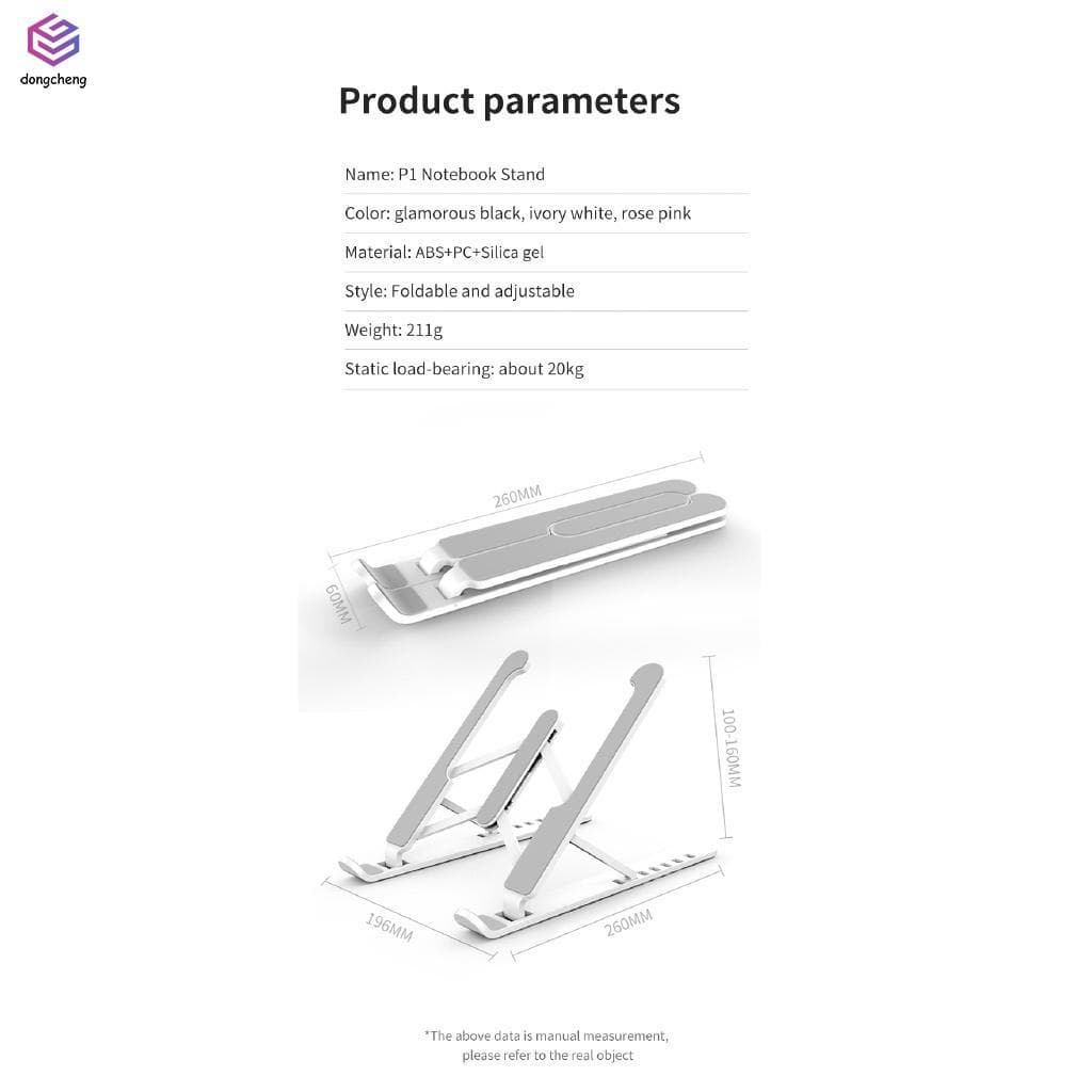 Suporte Ajustável Para Laptop ABS-Base Antiderrapante Portátil Notebooks De 7 A 15 Polegadas