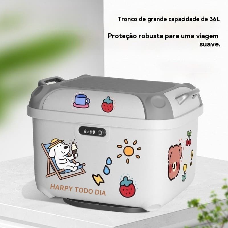 Baú de grande capacidade para veículos elétricos, caixa de armazenamento universal para bicicletas elétricas.