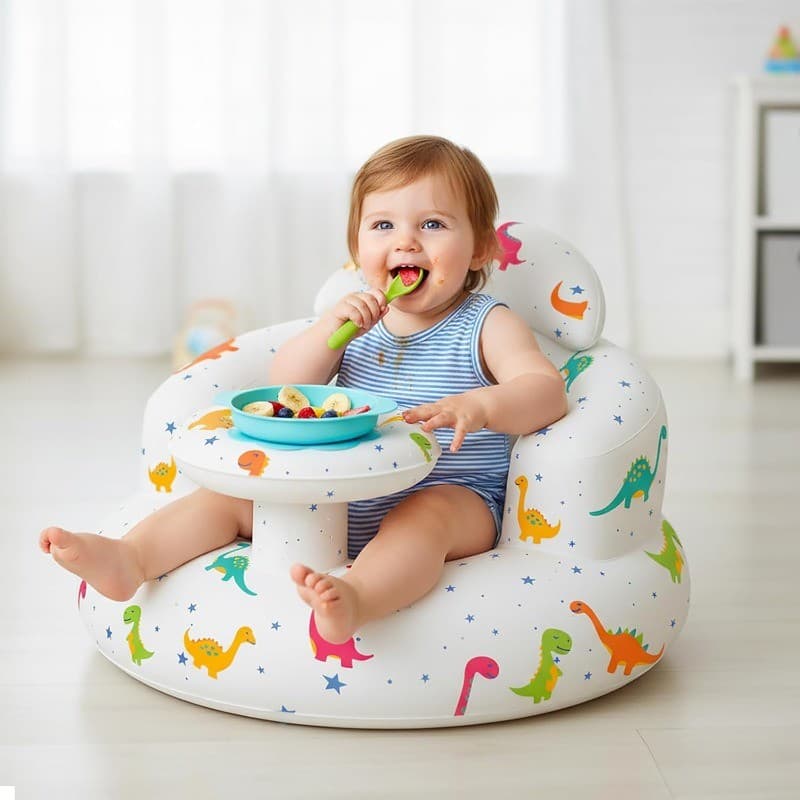 Sofá Insuflável Multifuncional Cadeira De Bebê Alimentando Brinquedos De Banho Para Crianças
