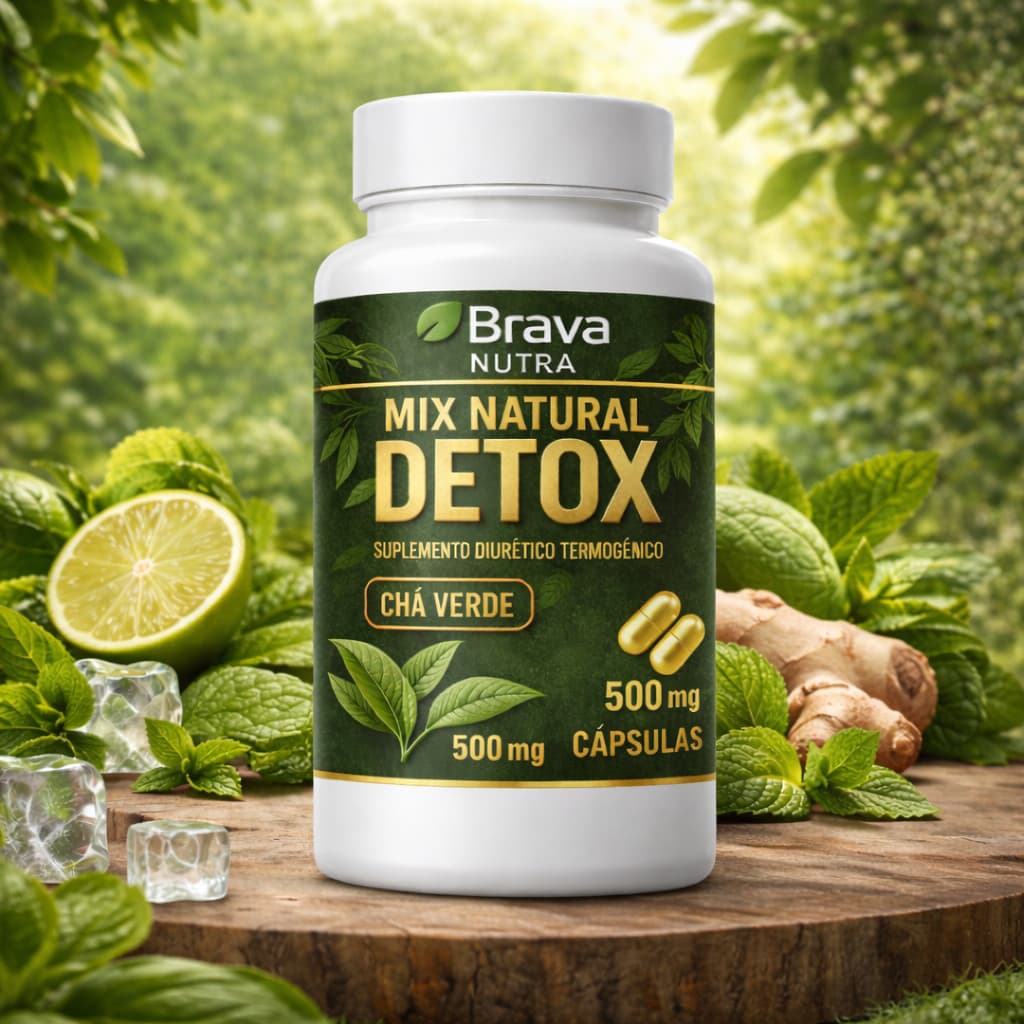 Chá,Verde|,Psyllium|Vitaminas,Extratos Naturais| 60 Cápsulas de Gel