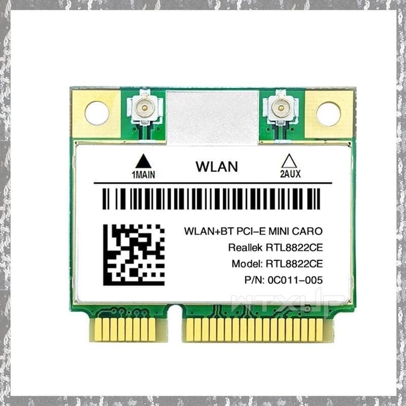 Placa WiFi modelo RTL8822CE Rede Mini PCIe Suporte Laptop/PC 10/11 2.4G/5Ghz 802.11AC