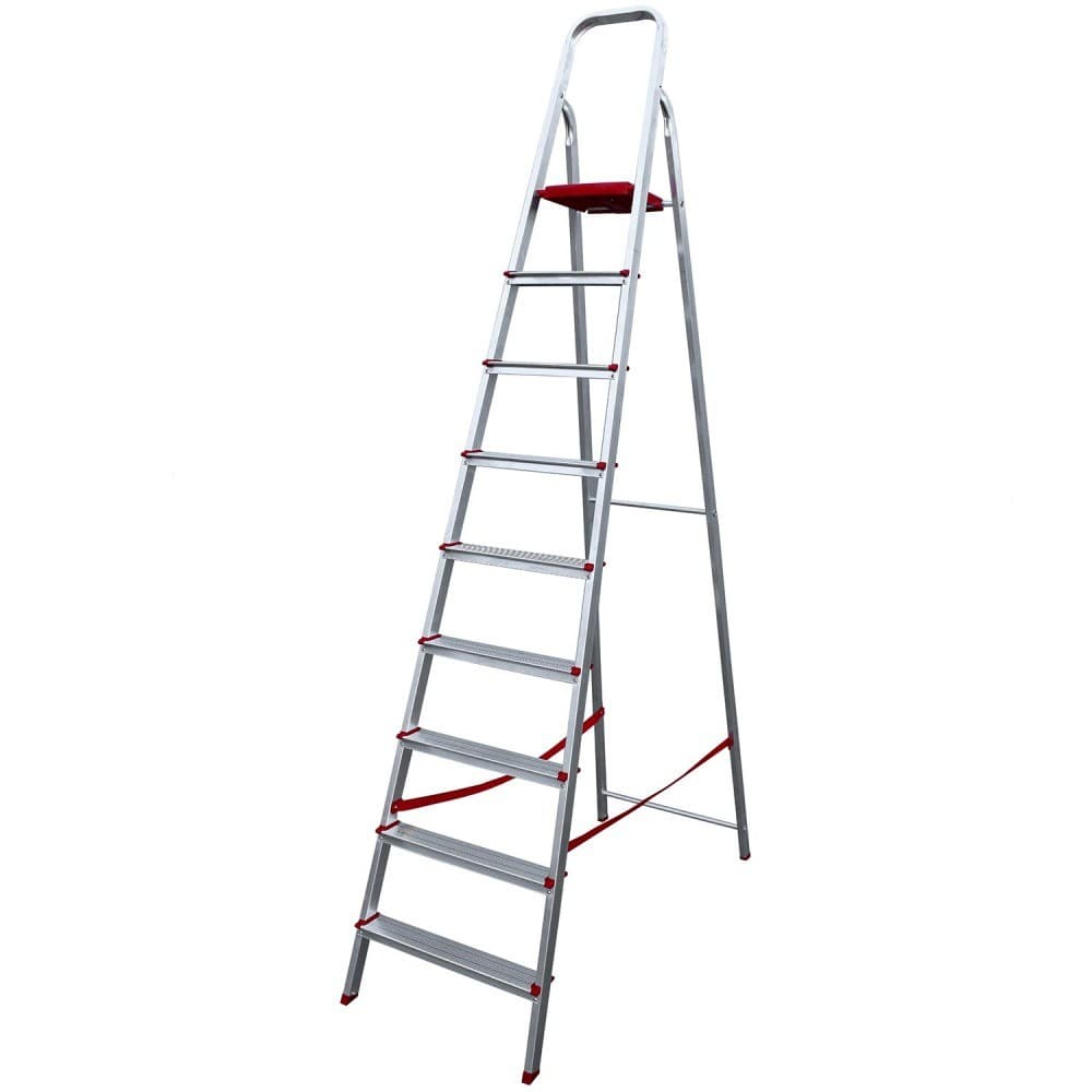 Escada de alumínio 9 degraus residencial - ESC0068 - Botafogo