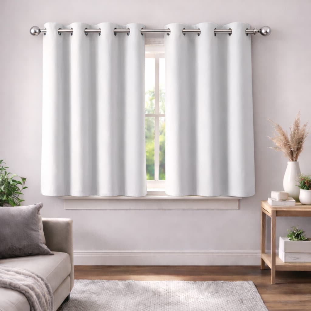 Cortina Blackout Blecaute 2,00x1,40m Tecido Grosso Corta Luz Para Janela de Quarto Sala e Escritório Fácil de Limpar