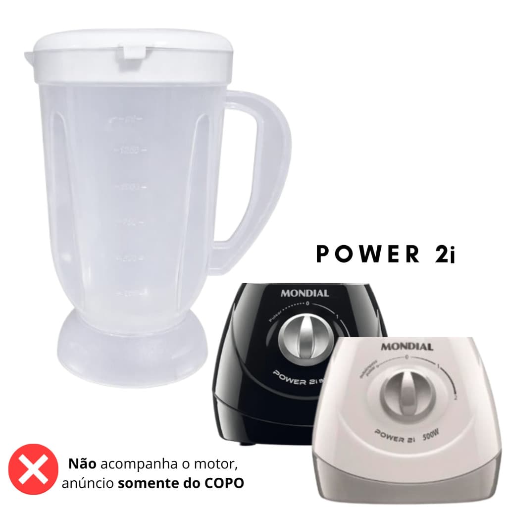 Copo Completo Para Liquidificador Mondial Power 2i 1500ml
