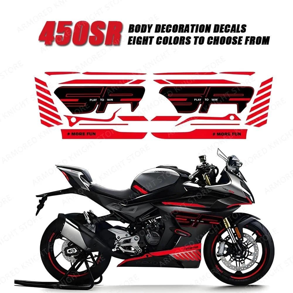 Para CFMOTO 450SR Impressão Locomotiva Modificação Adesivo À Prova Dwaterproof Água Decoração Do Corpo Carro Filme Risco