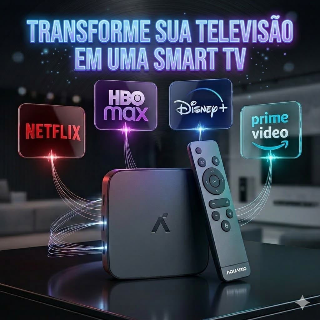 Smart Tv Box Netflix Youtube Stv-3000 Plus Homologado Anatel