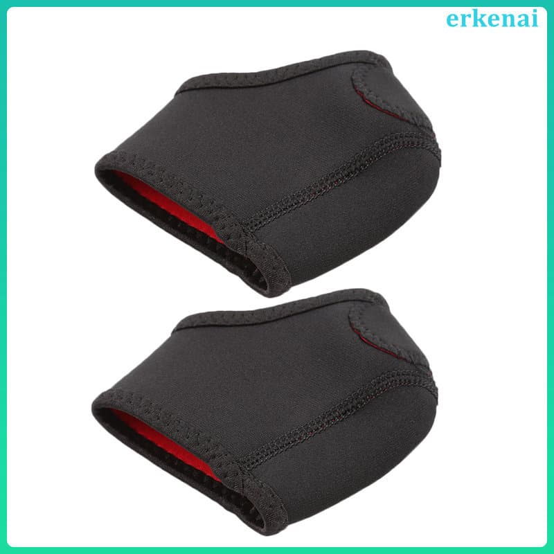 2 Pçs Almofadas De Calcanhar Pretas Capas Protetoras Acessórios De Sapato Protetores De Copo Arrastar Pés erkenai