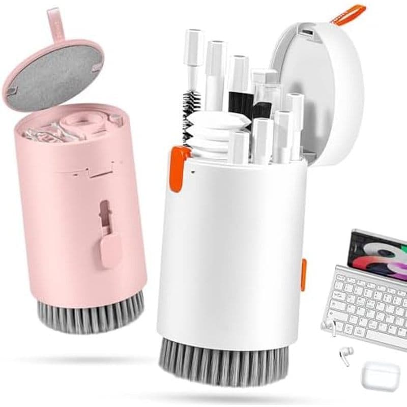 Kit de Limpeza de Tela de Laptop e Telefone walrfid, Spray de Limpeza com Escova para Teclado de Computador para iPhone,