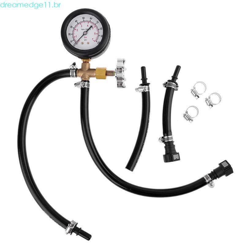dreamedge11 0-100PSI 7BAR Testador Medidor Pressão Da Injeção Combustível Conexão Rápida Útil