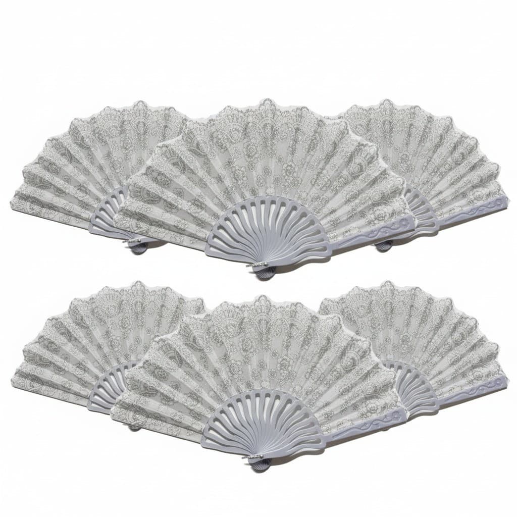 3/6/12 UNIDADES Leque de glitter para coleção de uso diário - leque estiloso