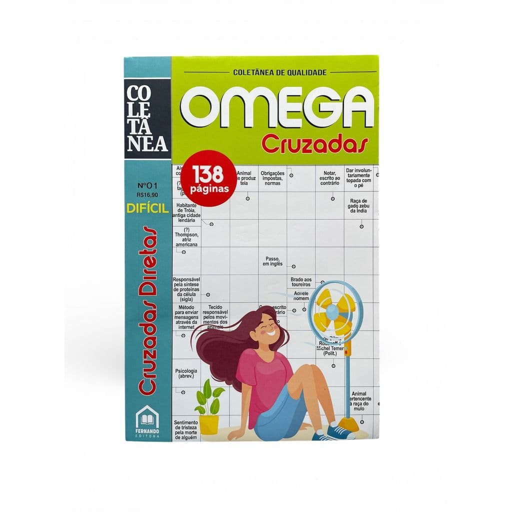 Livro Coletânea Omega Cruzadas Diretas - Nível Difícil N° 01