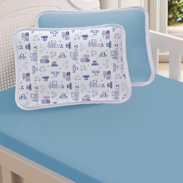 Jogo de Berço Americano 2 Peças em Malha 100% Algodão Com Elastico—Sulbrasil