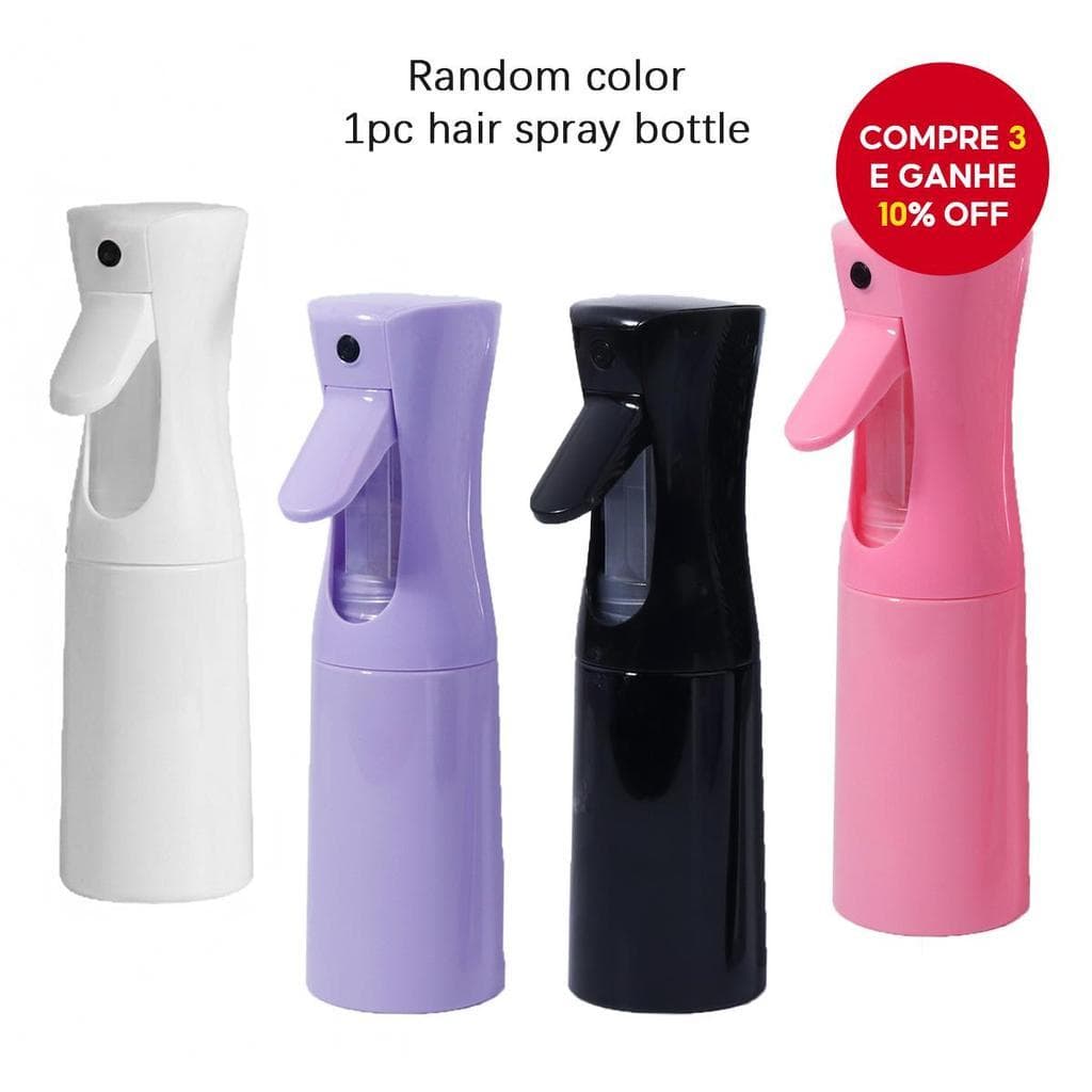 Garrafa de Spray Contínuo de Barbeiro - 200ml, Utilizada por Salão de Cabeleireiro Profissional (Cor Enviada