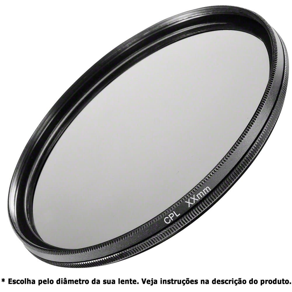Filtro CPL Polarizador P/ Lente Objetiva Câmera Polarizante ESCOLHER O TAMANHO CORRETO LEIA A DESCRIÇÃO DO ANÚNCIO