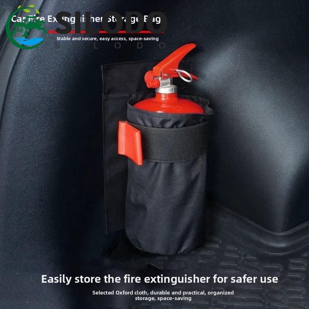Suporte Para Extintor De Incêndio SILODO , Saco De Armazenamento Com Montagem Traseira Do Assento De No Porta-Malas , Re