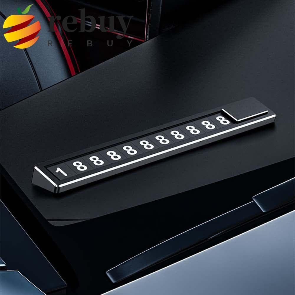 REBUY1 Cartão De Estacionamento Temporário Sinal De Parada Textura Interruptor Oculto Número De Telefone