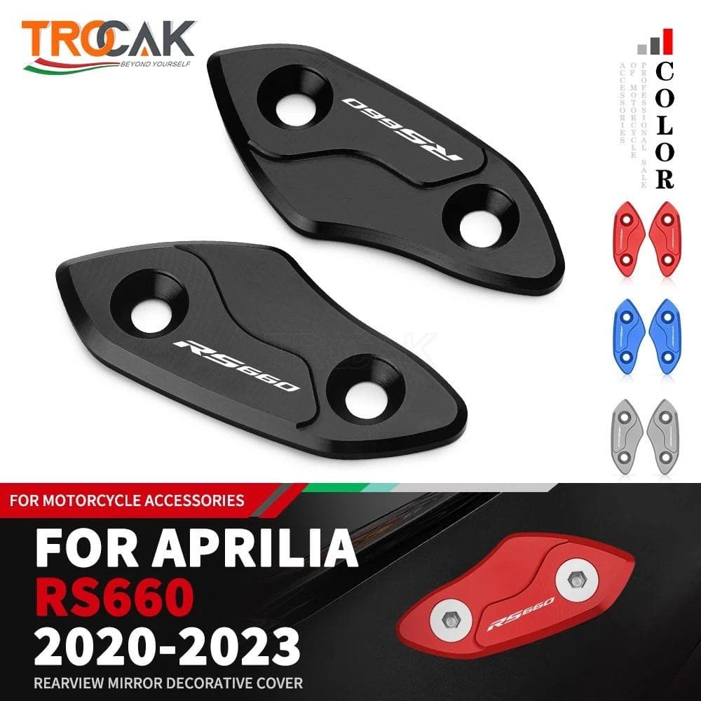 2024 RS660 Para Aprilia RS660 RS 660 Motocicleta CNC Pára-Brisas Espelho Capa Acionado Eliminadores De Capauto Peças Dec