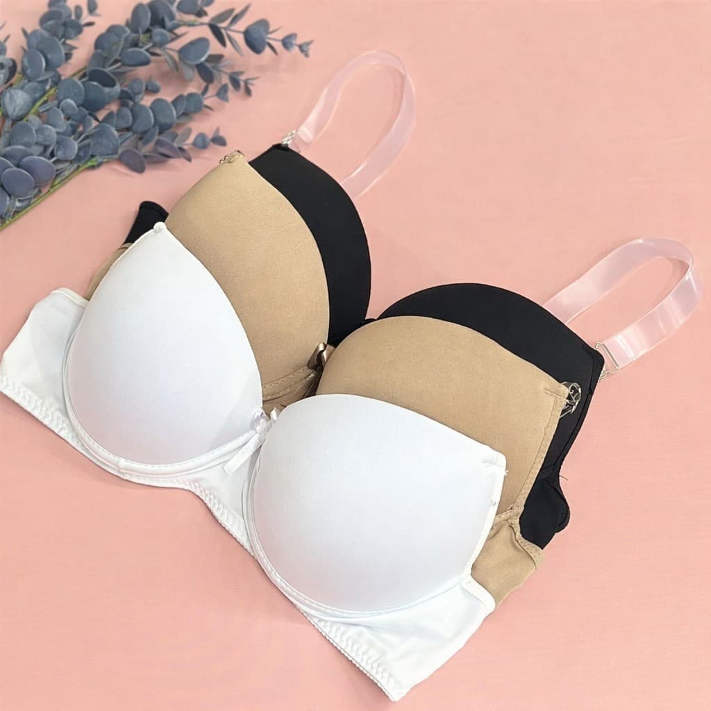 Sutiã Plus Size Com Bojo E Alça De Silicone Invisível Soutien Reforçado Lingerie Super Confortável St136