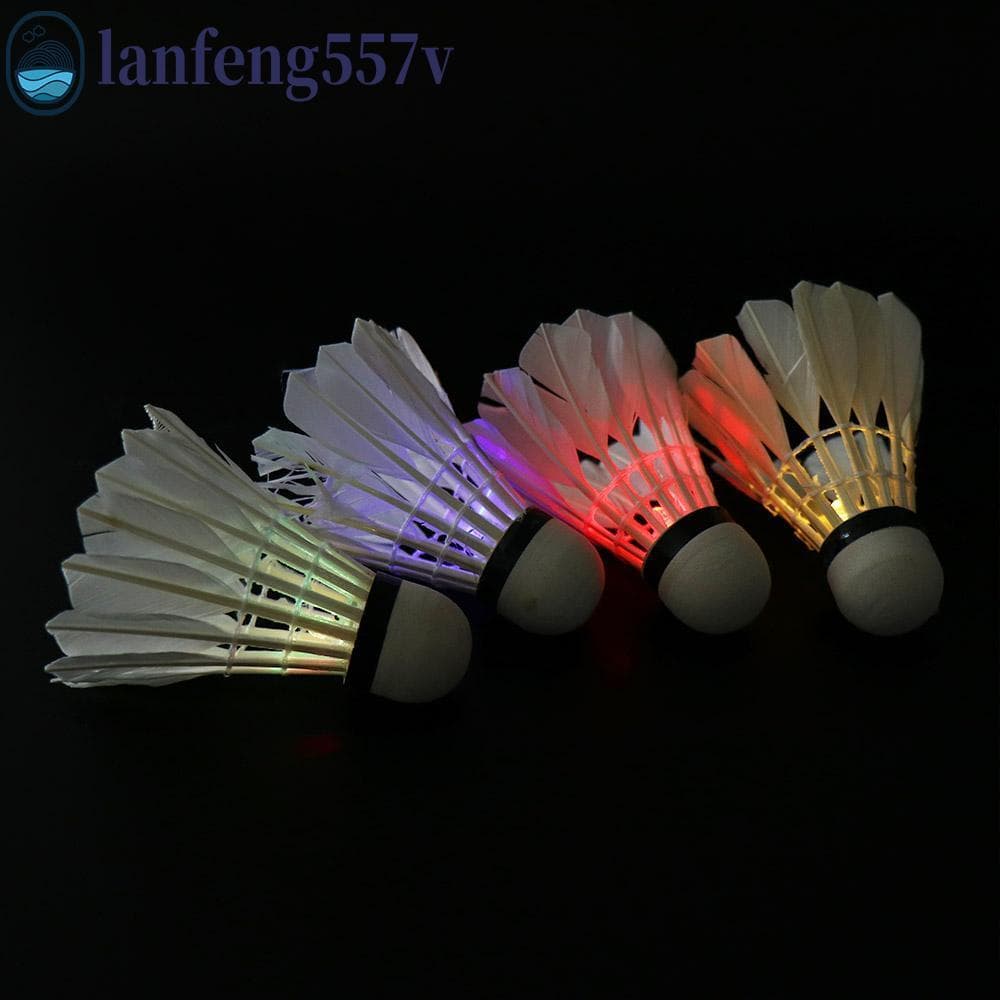 LANFENG LED Badminton , Bolas De Iluminação Noturna Escura Cabeça De Espuma Peteca Luminosa Brilhante