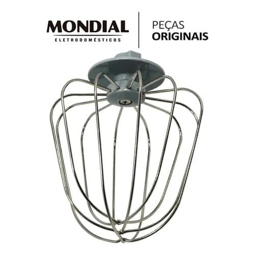 Batedor Massa Leve Para Batedeira Planetária Mondial Original