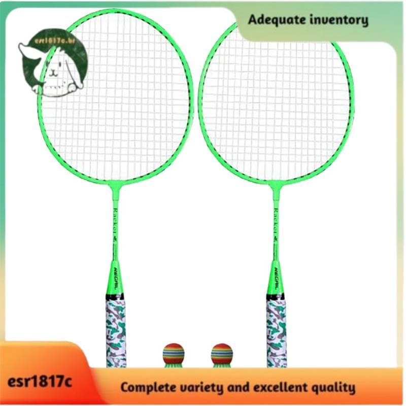 Raquetes De Badminton Para Crianças , Conjunto Esportivo De Raquete De Peteca Com 2 Bolas Jogadores Esportes Ao Ar Livre