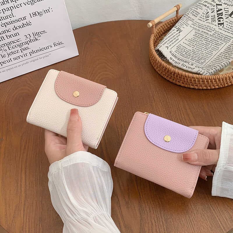 2025 carteira feminina High-End sentir curto ins carteira feminina mudança titular do cartão carteira multifuncional