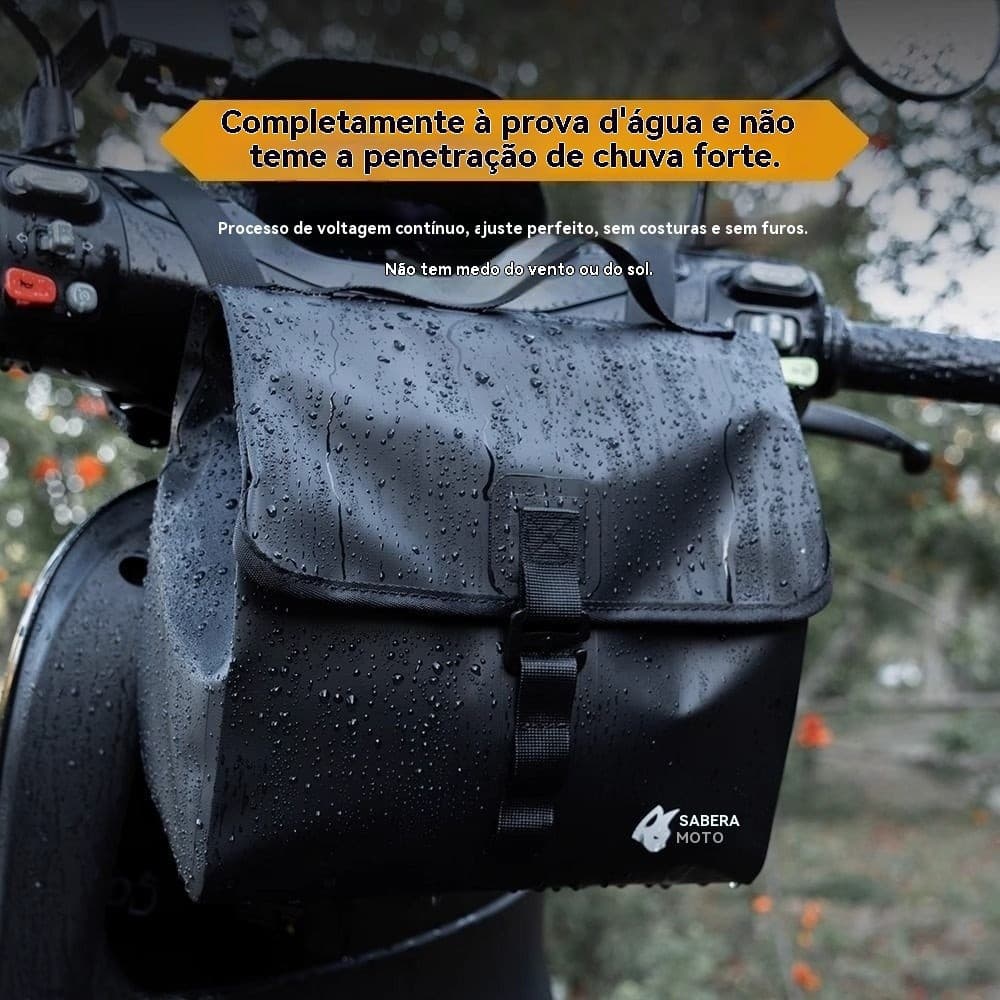 Bolsa lateral impermeável para veículo elétrico, bolsa de guidão à prova de chuva, bolsa de armazenamento frontal para b
