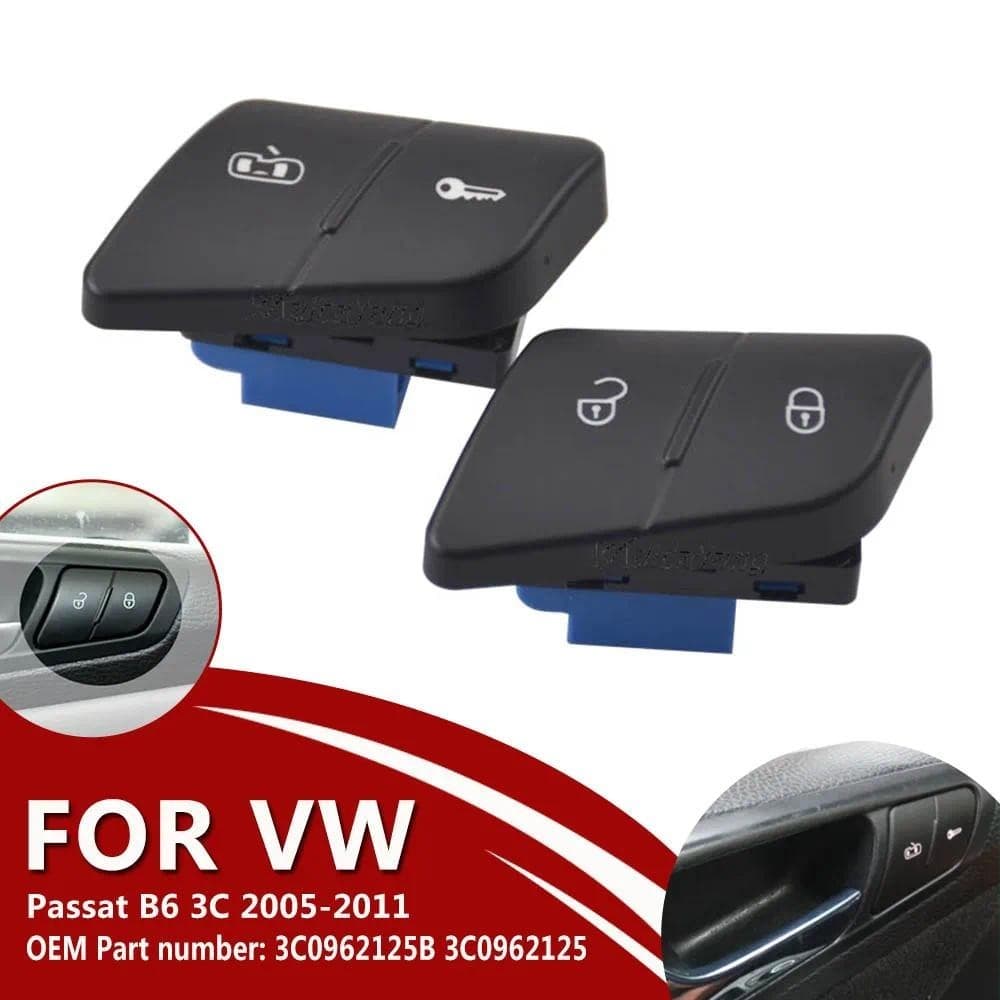 Novo Botão De Controle Do Interruptor De Desbloqueio Da Fechadura Porta Central Lado Motorista Para Volkswagen VW Passat