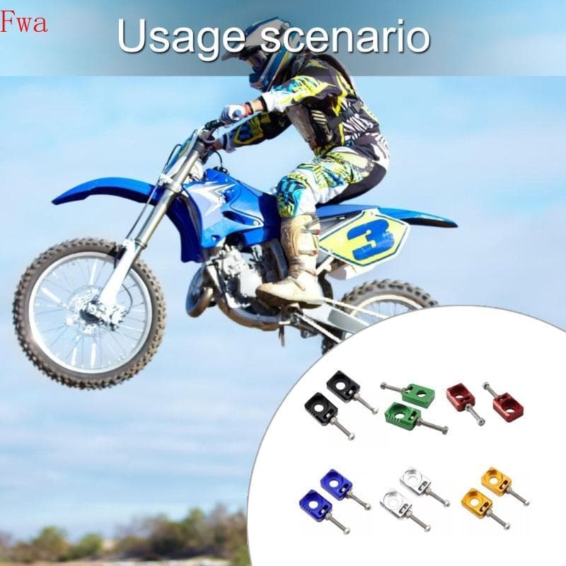 Fwa 2 Unidades Elétrica Motocicleta Alumínio Eixos Da Traseira Ajustador Corrente Do Cubo