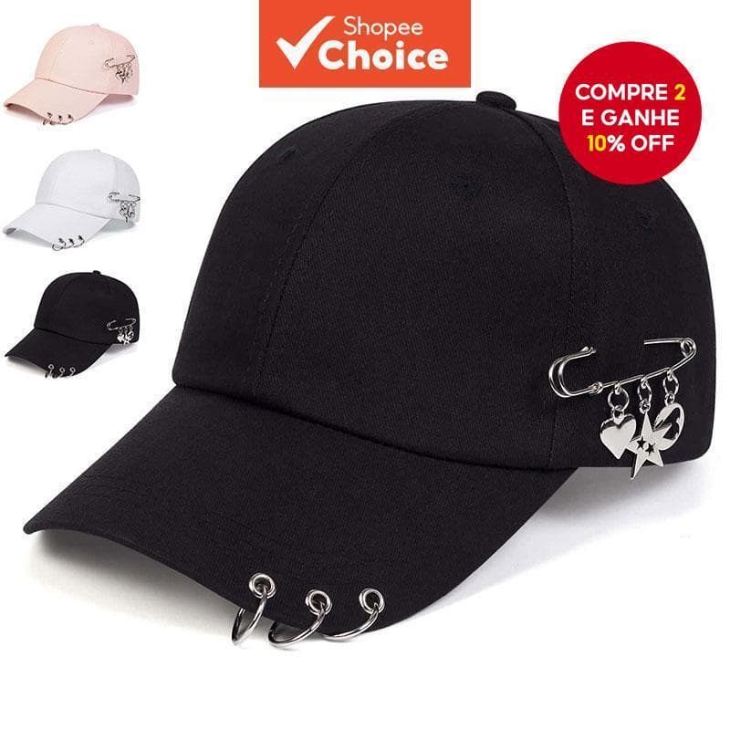 Unisex Love Star Iron Ring Decoração Ajustável Chapéu de Baseball Boné de Mola Outono