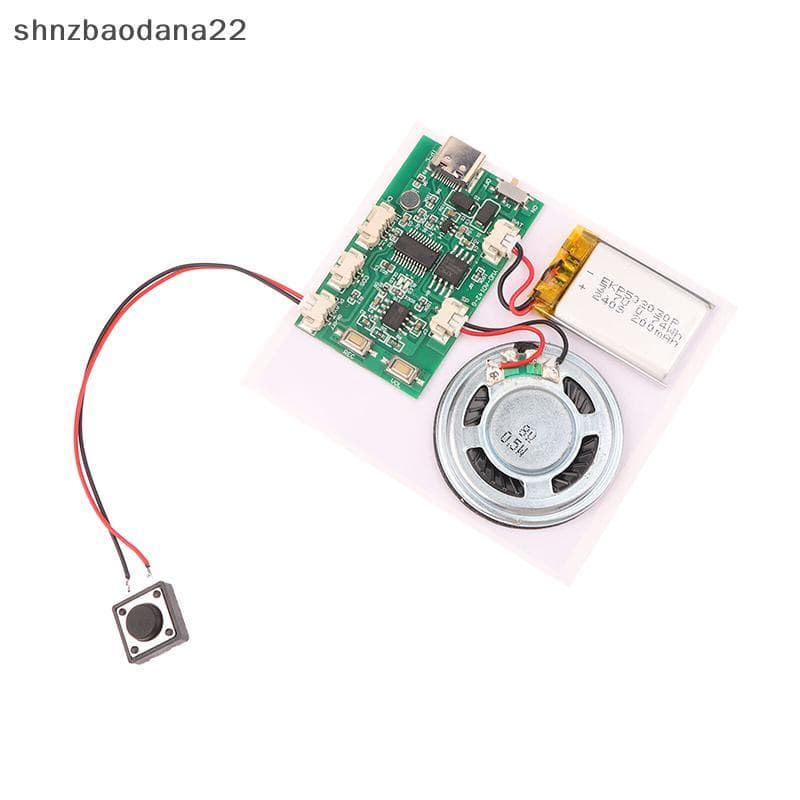 [Shnzd] Módulo Playba De Gravação De 300 Segundos Chave Cartão De Felicitações Placa De Gravador De Som Qualidade Nítida