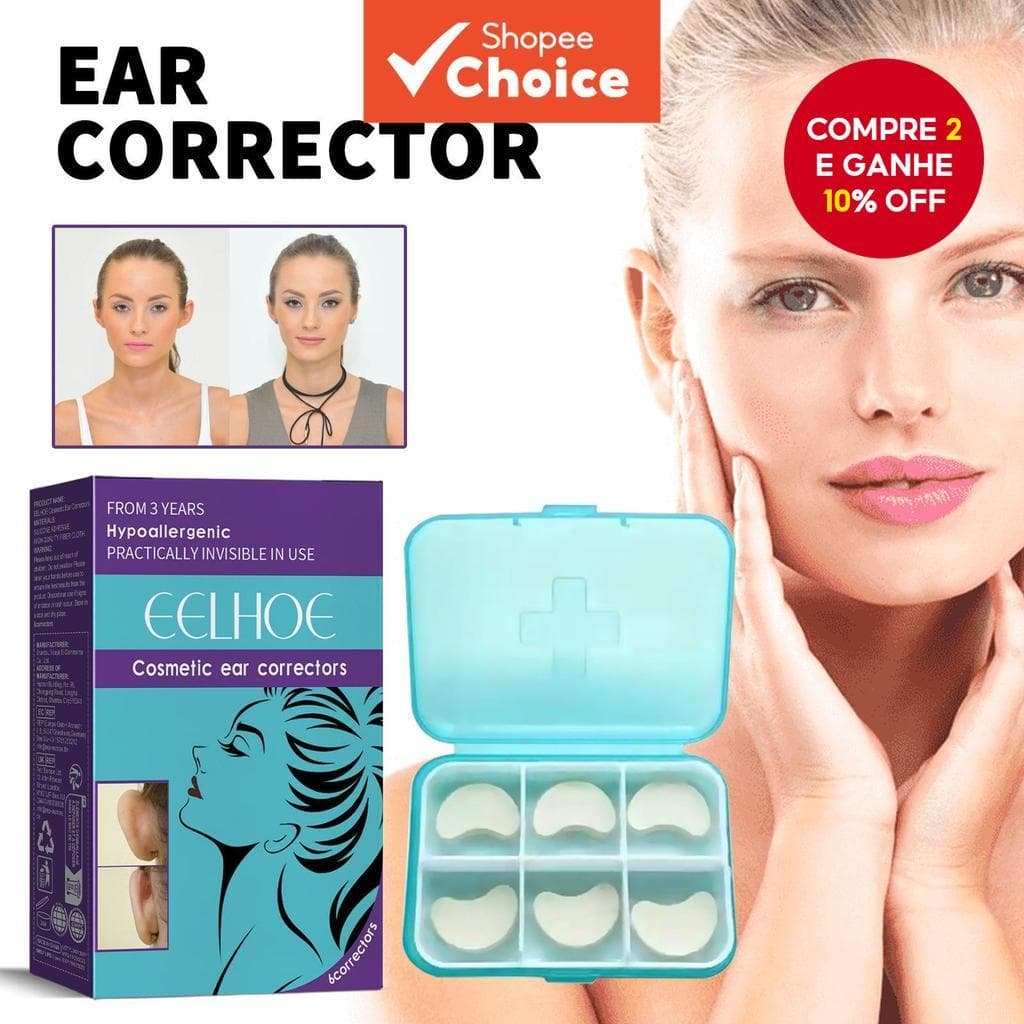  EELHOE Corretor de Orelha com Design de Suporte Confortável para Forma de Aurícula, Adesivo de Ouvido à Prova d'Água