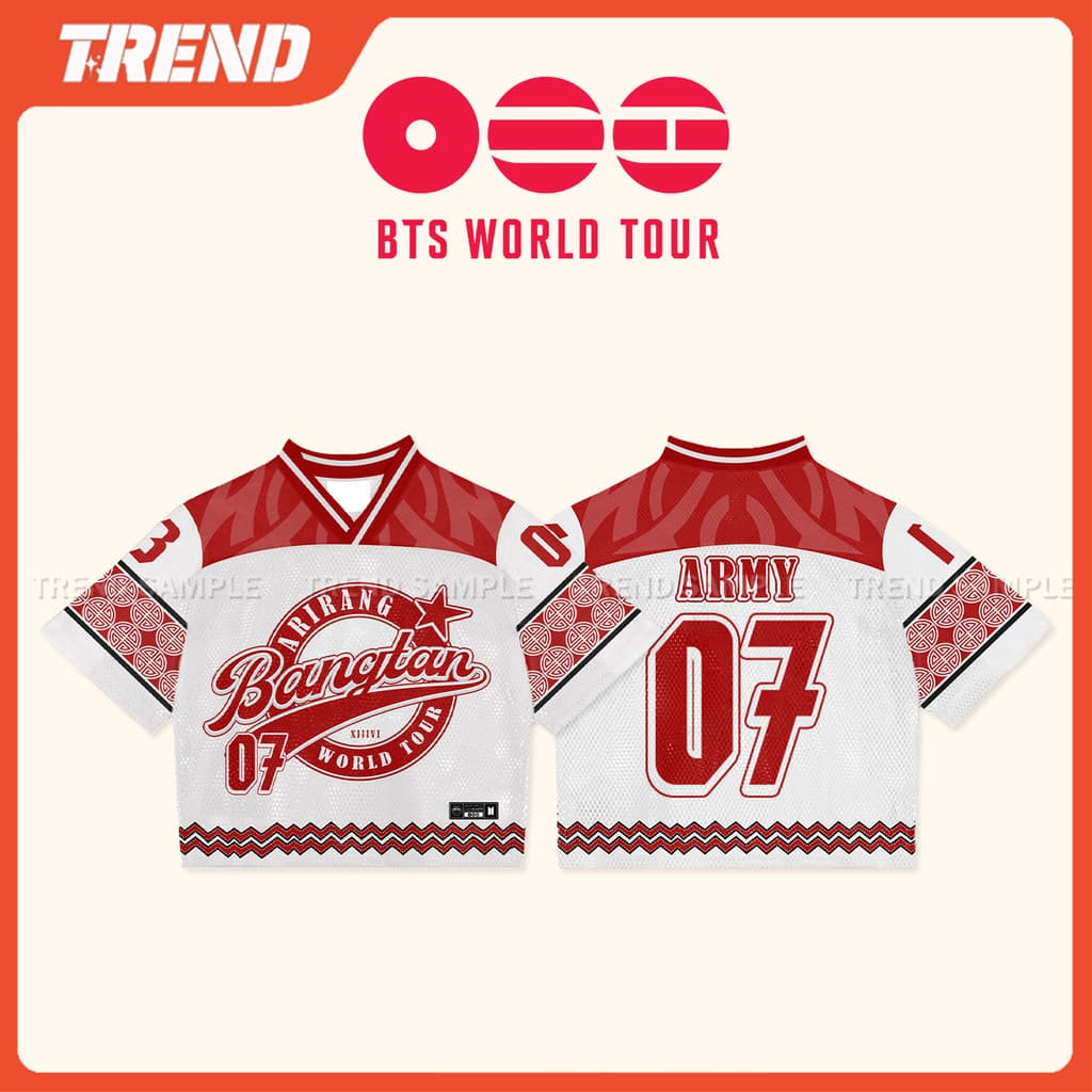 2026 BANGTAN WORLD TOUR ARIRANG Merch Jersey Camiseta Vintage Plus Size Unissex 3D Impresso Com Decote Em V Camisa De Ma