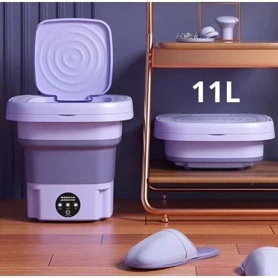 Mini máquina de lavar roupa 11L dobrável portátil moderna máquina de lavar automática roupa interior