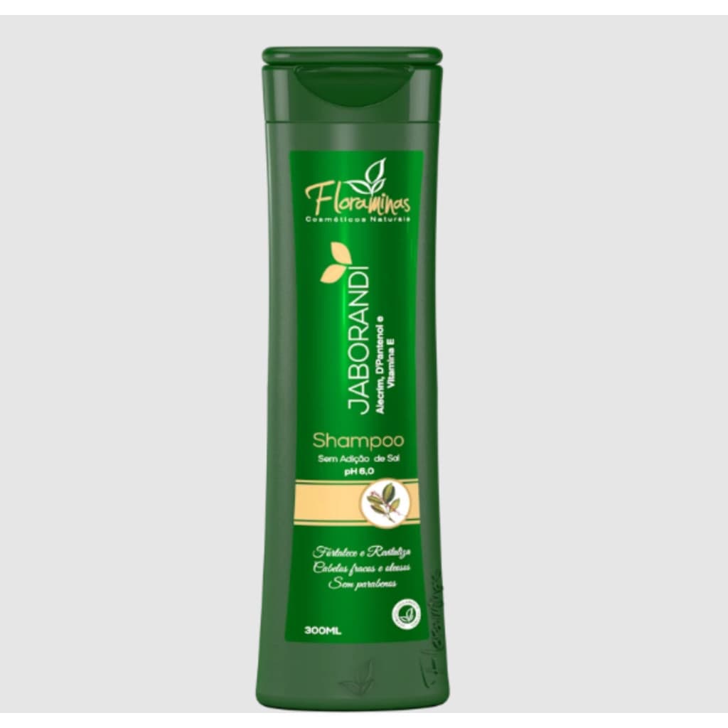Shampoo Jaborandi, Alecrim, D’Pantenol e vitamina E FloraMinas 300 ml
