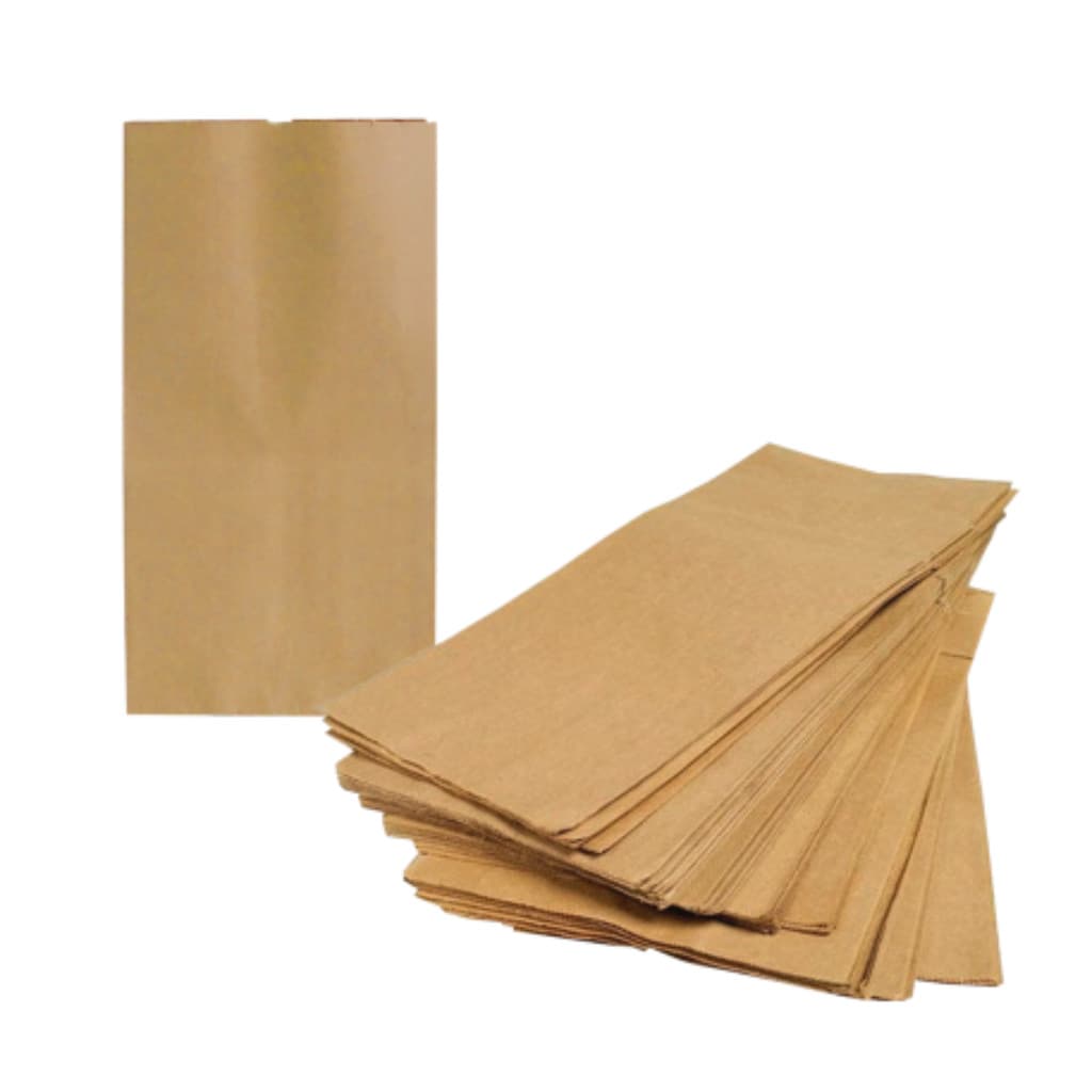 Saco Papel RJ Kraft 1/2kg 1kg 2kg 3kg 5kg 7,5kg | Pacote 100 Un | Embalagem p/ Alimentos e Delivery