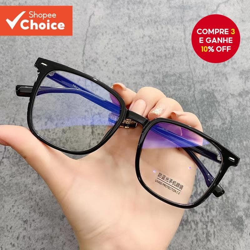 Óculos Quadrados Coreanos De Luz Azul – Armações Anti-Radiação Da Moda Para Homens E Mulheres