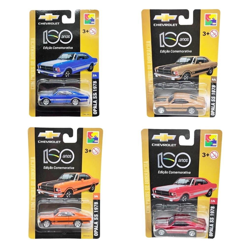Miniatura 1:64 Chevrolet Opala SS 1978 - Edição 100 Anos