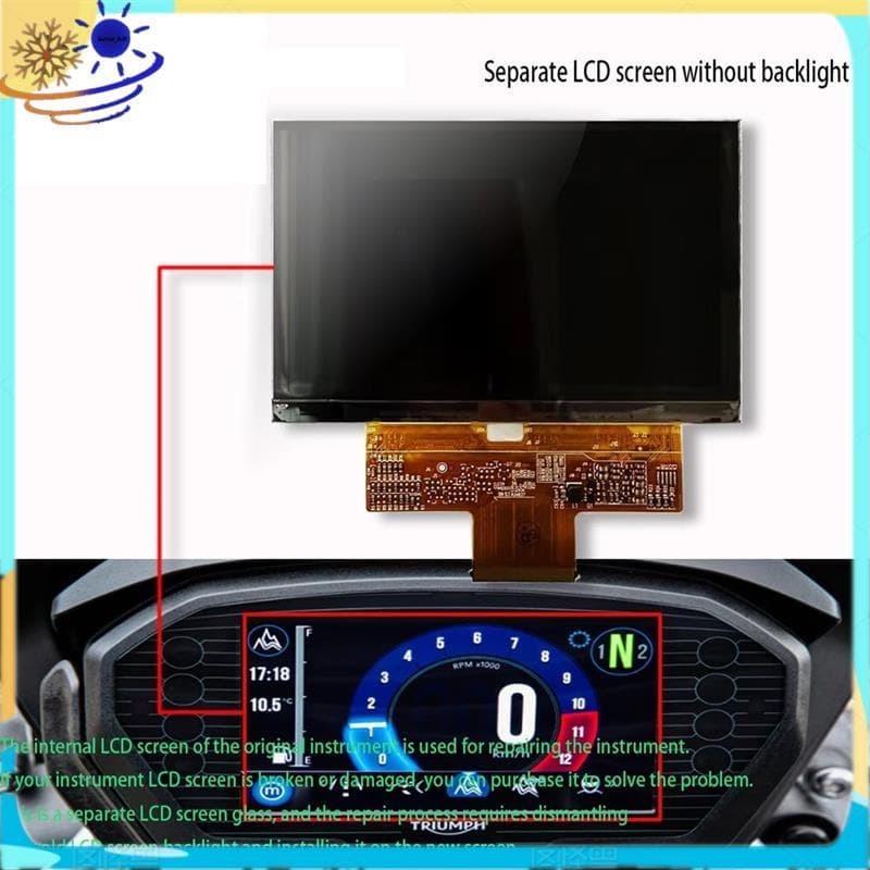 Tela LCD Do Velocímetro Para Street Triple 765 800 1200 2020-2021