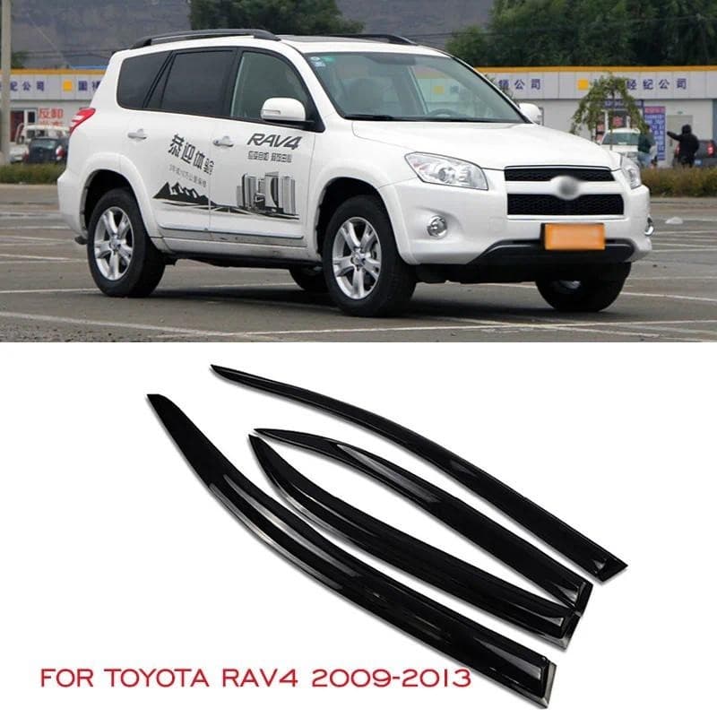 Para Toyota RAV4 2009 2010 2011 2012 2013 Janela Lateral Viseira Guardas Escudos De Vento Sol Chuva Defletor Toldo Abrig