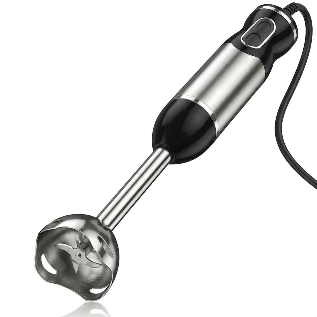 Mixer De Mão Vertical Turbo 2 Velocidades Bivolt 800W Inox Triturador Misturador De Bebidas Alimentos Dafu