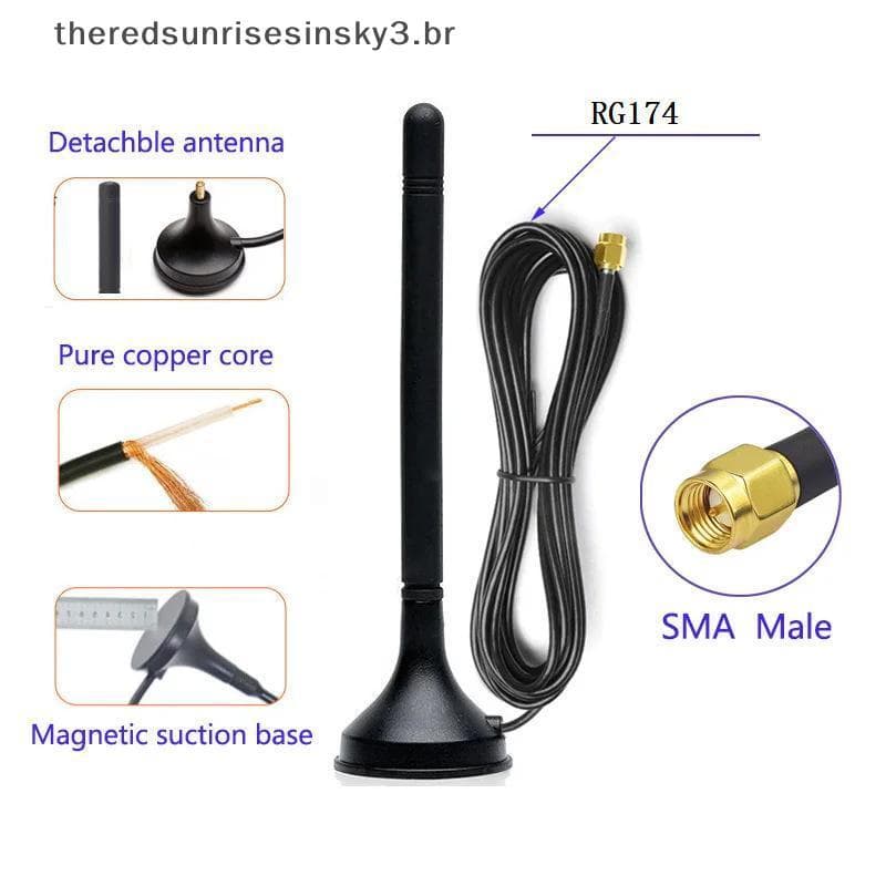 TSBR 1 Pçs Ao Ar Livre DTU Gabinete E Roteador Antena Externa 4G 3G 2G LTE GSM Wi-Fi De Banda Completa 700-2700MHz SMA M