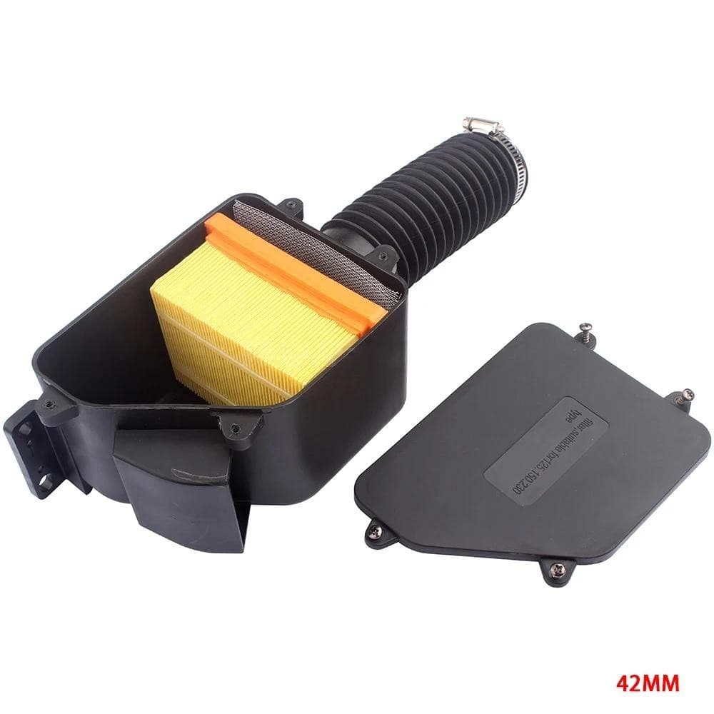 Para GY6 125cc 150cc ATV Go Kart Ciclomotor Scooter BUGGY 4 Rodas Univers Qualidade Superior 42MM Caixa De Filtro De Ar 