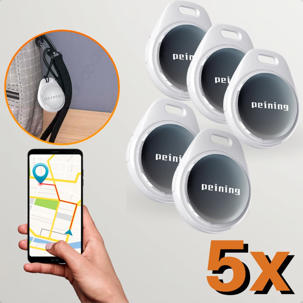 Kit 5 Tag Localizador Rastreador Smart Para IOS Com Alto Falante