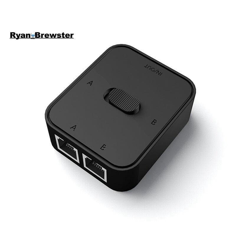 [Preferência R] Switch De Rede RJ45 LAN CAT6 De 2 Portas 1000Mbps 2 Em 1 Saída/1 2 Saídas Divisor De Switcher Externa In