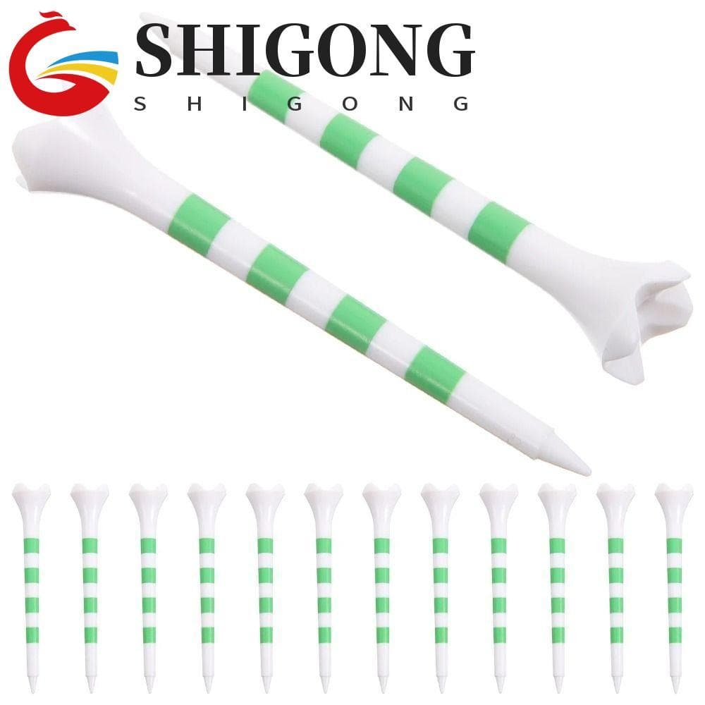 SHIGONG Conjunto De Camisetas De Golfe , 20 Peças , Com Suporte Durável Para Bola Listras 70/83mm Prática