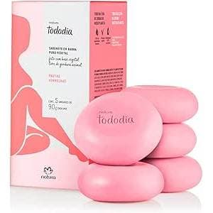 Sabonete Natura Tododia Frutas Vermelhas 5 Unidades De 90g