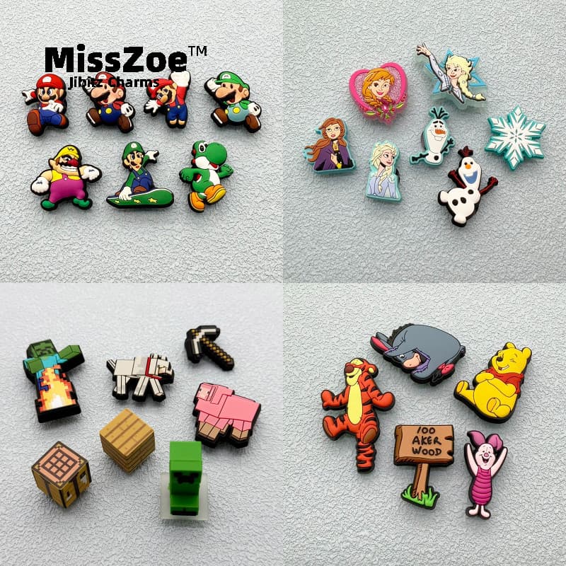 Miss Zoe Jibtz Disney Mickey Mouse hole bags Acessórios Stitch DIY Mario Meu Mundo