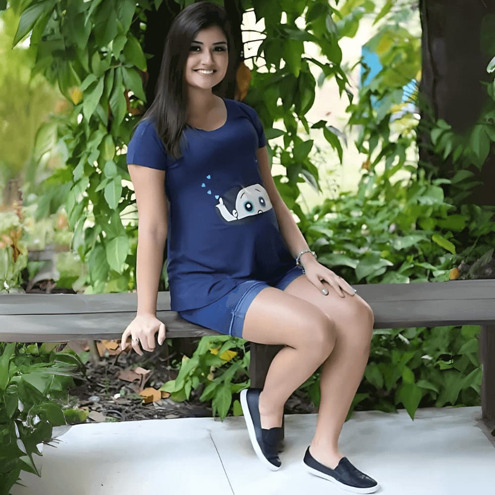 Blusa Gestante Bata Bebê É um menino!