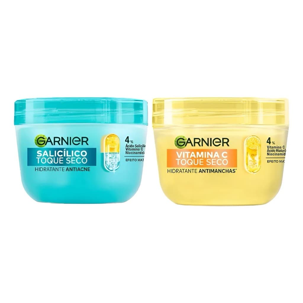 KIT C/ 2 HIDRATANTE GARNIER 85G - 1 VITAMINA C + 1 SALICÍLICO